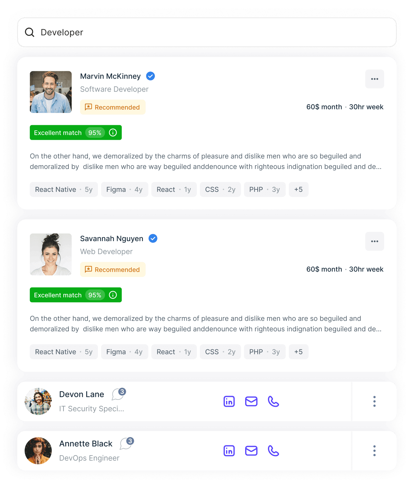 AI Matching & Resume Parsing